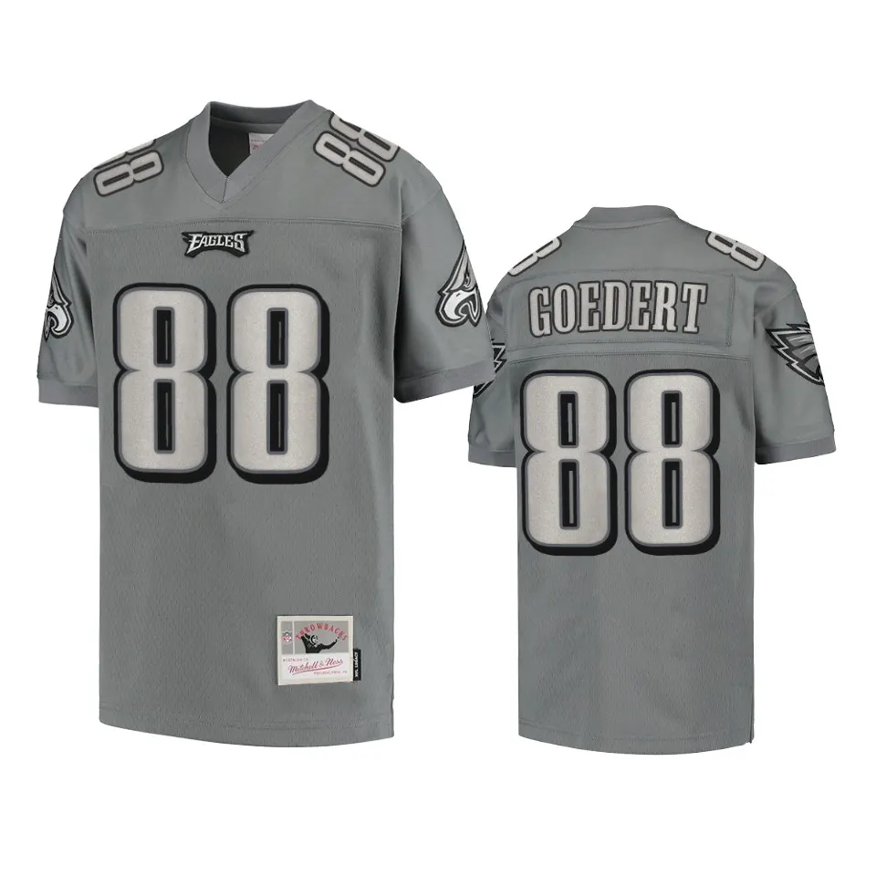 Dallas Goedert Philadelphia Eagles Mitchell & Ness Metal Replica Jersey - Grey
