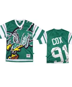Fletcher Cox Philadelphia Eagles Mitchell & Ness Big Face Jersey - Kelly Green