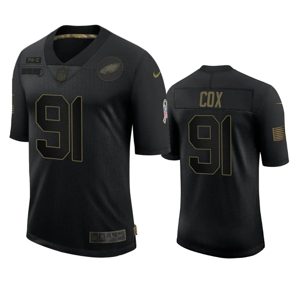 Fletcher Cox Philadelphia Eagles Nike 2020 Salute to Service Limited Jersey - Black