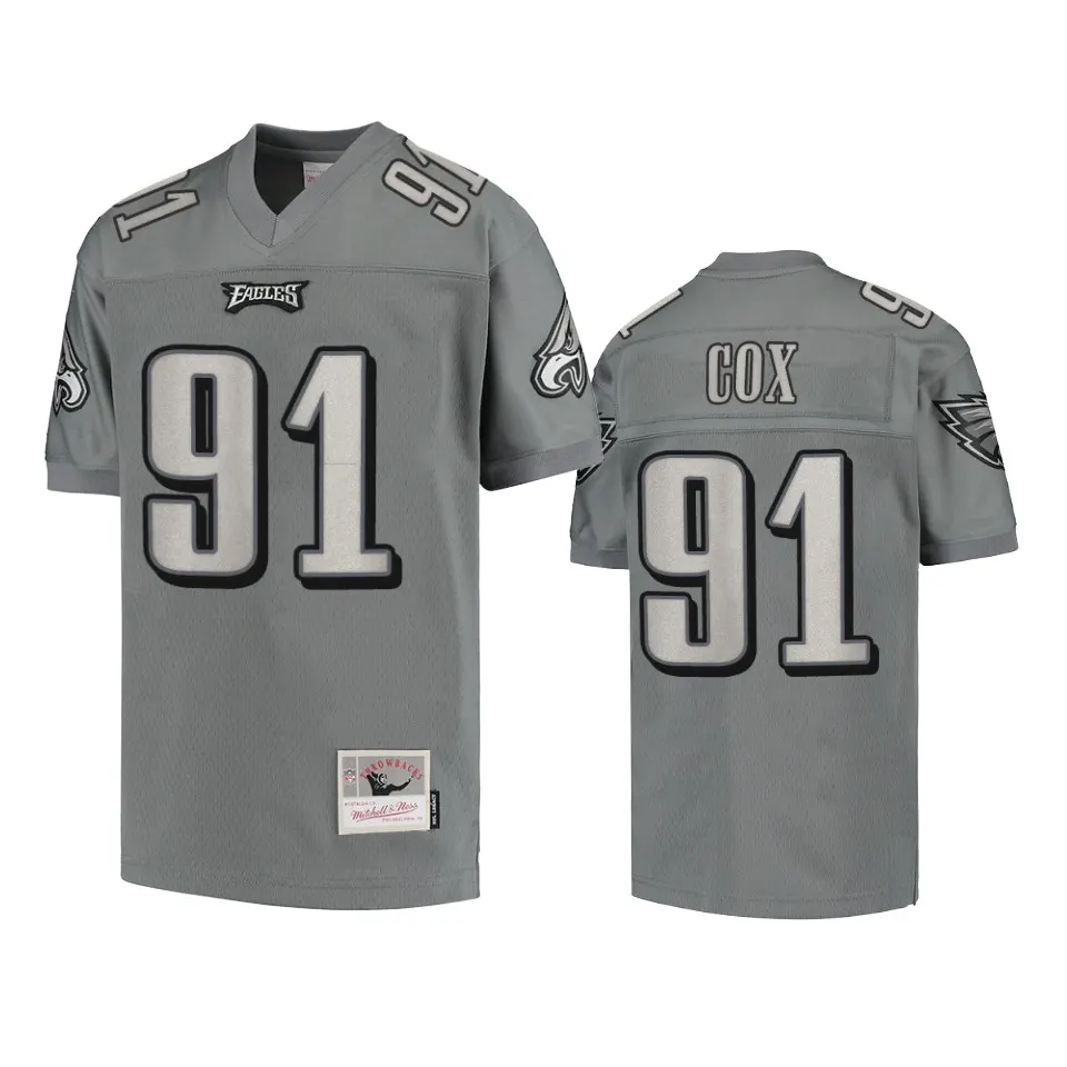 Fletcher Cox Philadelphia Eagles Mitchell & Ness Metal Replica Jersey - Grey