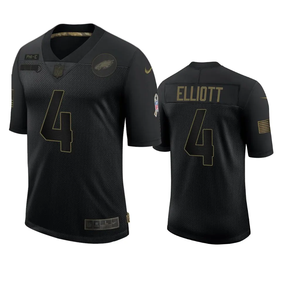 Jake Elliott Philadelphia Eagles Nike 2020 Salute to Service Limited Jersey - Black