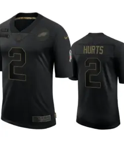Jalen Hurts Philadelphia Eagles Nike 2020 Salute to Service Limited Jersey - Black