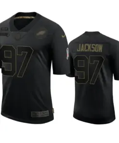Malik Jackson Philadelphia Eagles Nike 2020 Salute to Service Limited Jersey - Black