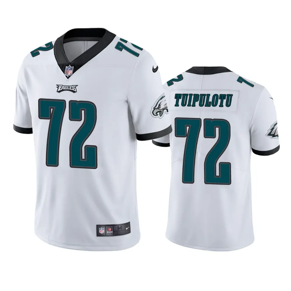 Marlon Tuipulotu #72 Philadelphia Eagles Nike Vapor Limited Jersey - White