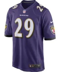 Alternative view of Earl Thomas Baltimore Ravens Nike Game Jersey - Purple