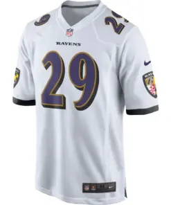 Alternative view of Earl Thomas Baltimore Ravens Nike Game Jersey - White