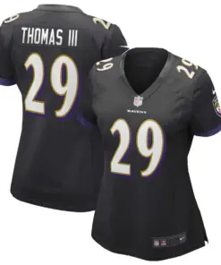 Earl Thomas Baltimore Ravens Nike Women's Game Jersey - Black