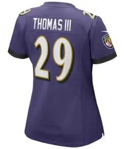 Earl Thomas Baltimore Ravens Nike Women's Game Jersey - Purple - Image 3