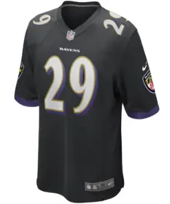 Alternative view of Earl Thomas Baltimore Ravens Nike Youth Game Jersey - Black