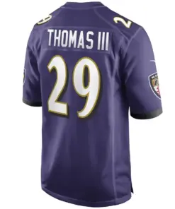 Earl Thomas Baltimore Ravens Nike Youth Game Jersey - Purple - Image 3