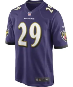 Earl Thomas Baltimore Ravens Nike Youth Game Jersey - Purple - Image 2