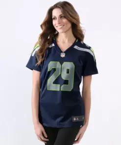 Alternative view of Earl Thomas III Seattle Seahawks Nike Women's Game Jersey - College Navy