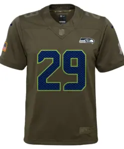 Alternative view of Earl Thomas Seattle Seahawks Nike Youth Salute to Service Game Jersey - Green