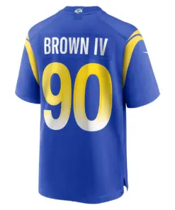 Earnest Brown IV Los Angeles Rams Nike Game Player Jersey - Royal Blue - Image 4