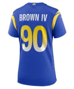 Earnest Brown IV Los Angeles Rams Nike Women's Game Player Jersey - Royal Blue - Image 4
