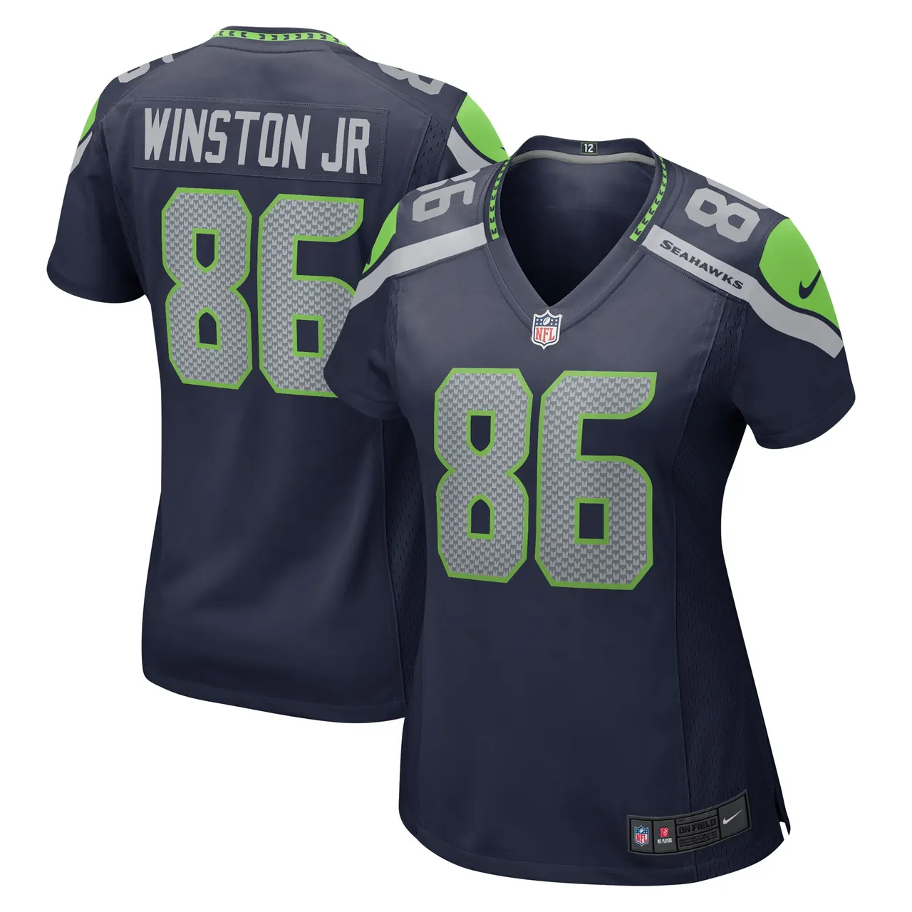 Easop Winston Jr. Seattle Seahawks Nike Women's Home Game Player Jersey - College Navy - Image 2
