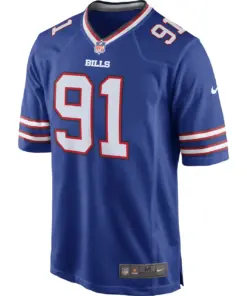 Ed Oliver Buffalo Bills Nike Team Game Player Jersey - Royal Blue - Image 3