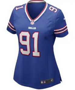 Ed Oliver Buffalo Bills Nike Women's Game Jersey - Royal Blue - Image 3