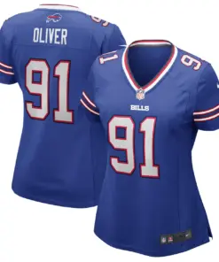 Alternative view of Ed Oliver Buffalo Bills Nike Women's Game Jersey - Royal Blue