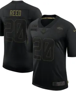 Ed Reed Baltimore Ravens Nike 2020 Salute to Service Retired Player Limited Jersey - Black