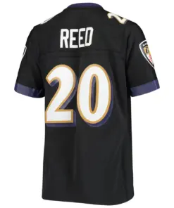 Ed Reed Baltimore Ravens Mitchell & Ness Women's Team Legacy Replica Jersey - Black - Image 4