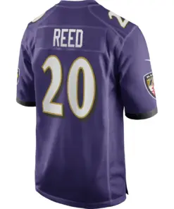 Ed Reed Baltimore Ravens Nike Game Retired Player Jersey - Purple - Image 4