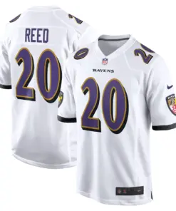 Alternative view of Ed Reed Baltimore Ravens Nike Retired Player Game Jersey - White