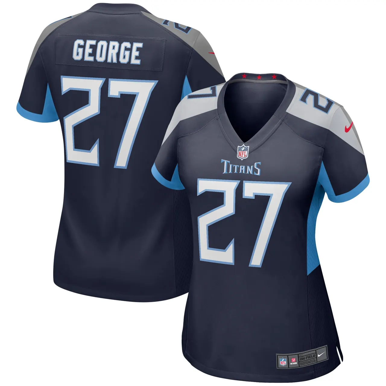 Eddie George Tennessee Titans Nike Women's Retired Player Game Jersey - White - Image 5