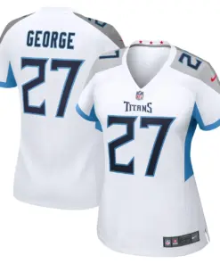 Eddie George Tennessee Titans Nike Women's Retired Player Game Jersey - White - Image 2