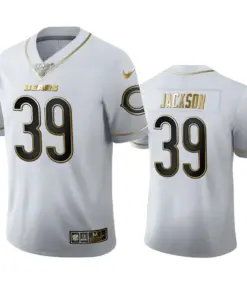 Eddie Jackson Chicago Bears Nike 100th Season Golden Edition Jersey - White