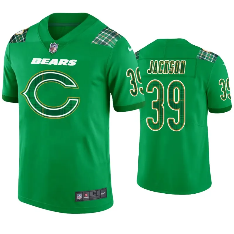 Eddie Jackson Chicago Bears Nike St. Patrick's Day Jersey - Kelly Green