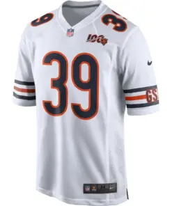 Alternative view of Eddie Jackson Chicago Bears Nike 100th Season Game Jersey - White