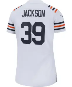 Eddie Jackson Chicago Bears Nike Women's Alternate Classic 100th Season Game Jersey - White - Image 3
