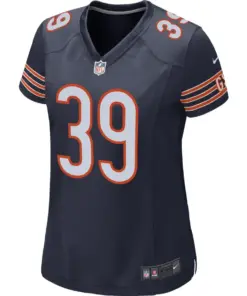 Alternative view of Eddie Jackson Chicago Bears Nike Women's Game Jersey - Navy