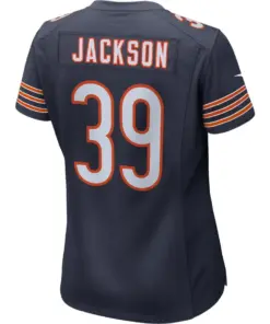 Eddie Jackson Chicago Bears Nike Women's Game Jersey - Navy - Image 3