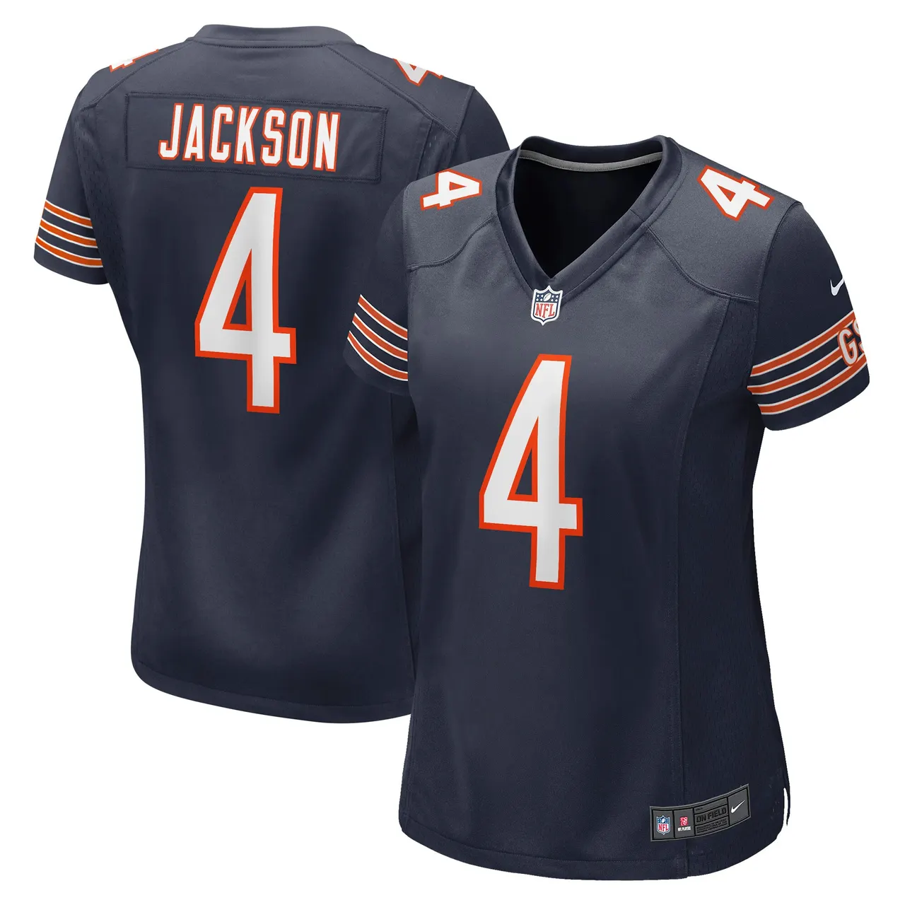 Eddie Jackson Chicago Bears Nike Women's Game Jersey - White - Image 5