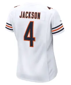 Eddie Jackson Chicago Bears Nike Women's Game Jersey - White - Image 4