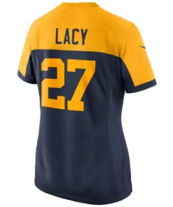 Eddie Lacy Green Bay Packers Nike Women's Alternate Game Jersey - Navy - Image 3
