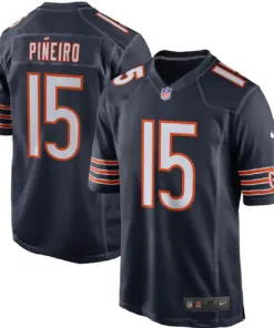 Alternative view of Eddy Pineiro Chicago Bears Nike Game Player Jersey - Navy