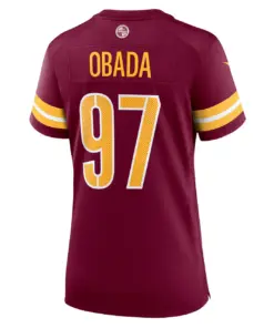 Efe Obada Washington Commanders Nike Women's Game Jersey - Burgundy - Image 4