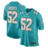 Elandon Roberts Miami Dolphins Nike Game Player Jersey - Aqua