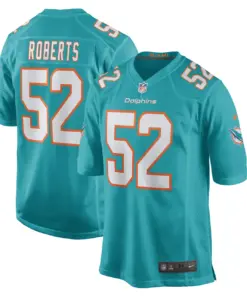 Elandon Roberts Miami Dolphins Nike Game Player Jersey - Aqua