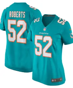 Alternative view of Elandon Roberts Miami Dolphins Nike Women's Game Player Jersey - Aqua
