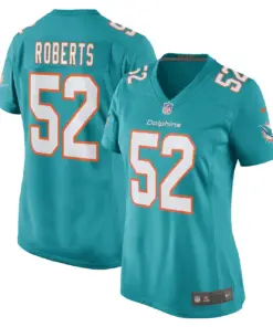 Elandon Roberts Miami Dolphins Nike Women's Game Player Jersey - Aqua