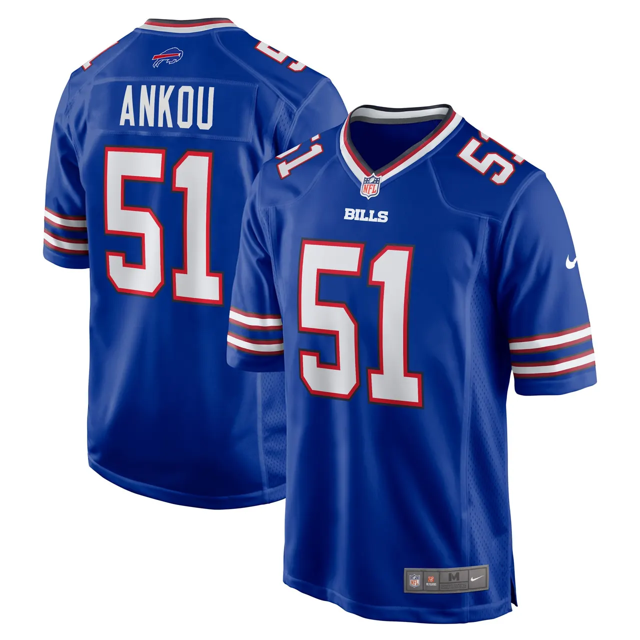 Eli Ankou Buffalo Bills Nike Home Game Player Jersey - Royal Blue - Image 2