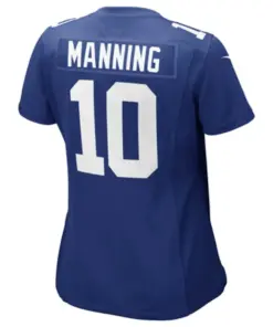 Eli Manning New York Giants Nike Girls Youth Game Jersey - Royal Blue - Image 3