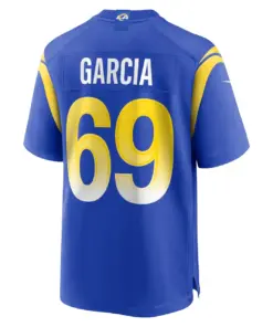 Elijah Garcia Los Angeles Rams Nike Game Player Jersey - Royal Blue - Image 4
