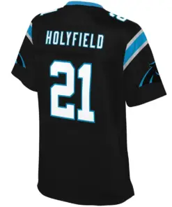 Elijah Holyfield Carolina Panthers NFL Pro Line Women's Team Color Player Jersey - Black - Image 3