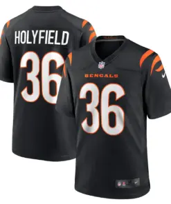 Elijah Holyfield Cincinnati Bengals Nike Game Player Jersey - Black