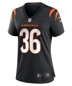 Elijah Holyfield Cincinnati Bengals Nike Women's Game Player Jersey - Black - Image 3